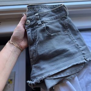 AEO high rise shortie shorts